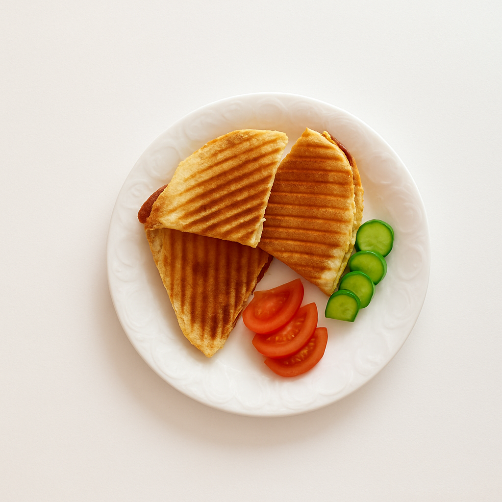 Bazlamaya Sucuklu Tost